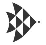 Dettaglio logo nero